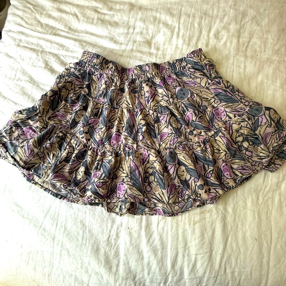 Floral Patterned Women's Skirt
